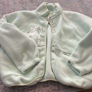 Free people movement Cozy Mint Green Sherpa Jacket